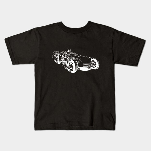 Vintage Race Car 1 by © Buck Tee Originals Kids T-Shirt by Buck Tee